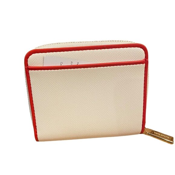 Kate Spade 3D Strawberry Dreams Small Zip Around Bifold Wallet Cream Multi - Picture 2 of 6
